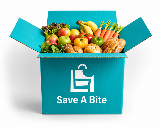 Save A Bite box filled with fresh food
